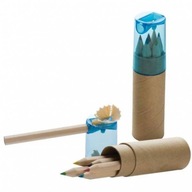 Ceruzkové pastelky v tube s strúhadlom 12 modrá