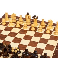 Drevené šachy z Mahagónu a Javora