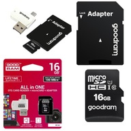 KARTA PAMIĘCI MICROSD 16 GB Z CZYTNIKIEM USB