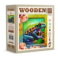 Drevené puzzle Farebná žabka 250 dielikov Wooden City