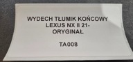 exhaust silencer LEXUS NX II 21- original