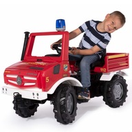 JEŹDZIK MERCEDES BENZ UNIMOG ROLLY TOYS SAMOCHÓD NA PEDAŁY STRAŻ KOGUT