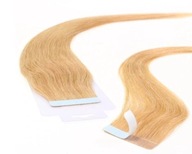 HAIR 2 HEART Prírodné sendviče pramene blond vlasov '27 50 cm 10 prameňov