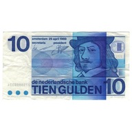 Banknot, Holandia, 10 Gulden, 1968-04-25, KM:91b,