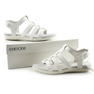 Sandały GEOX dziewczęce białe Respira lekkie r. 35