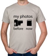 koszulka MY PHOTOS - BEFORE, NOW prezent