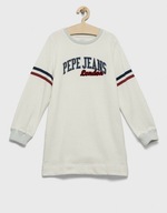 PEPE JEANS TEPLÁKOVÉ ŠATY DLHÝ RUKÁV LOGO XLT NH4__152