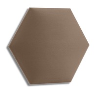 Nástenné panely Čalúnené Velúr PLYŠ Béžový Hexagon 30x26 H15 Mäkký