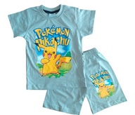 Komplet POKEMON PIŻAMA dziecięcy krótkie spodenki koszulka t-shirt SZ 98