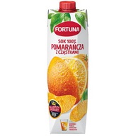 Sok 100% pomarańcza z cząstkami Fortuna 1l