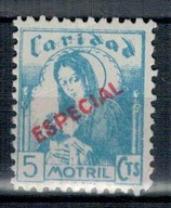 Hiszpania Motril 1937 Znaczek (*) Especial Maryja