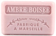 Jemné francúzske mydlo Marseille AMBRE BOISEE JANTÁR DREVITÁ 125 g