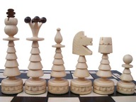 Drevený vyrezávaný šach 60x60