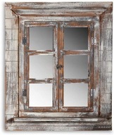 Tenké zrkadlo s okenicami 64 x 54 cm Shabby