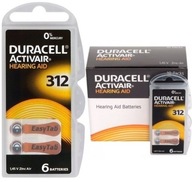 60 x Baterie słuchowe 312 PR41 Duracell ActivAir do aparatów słuchowych