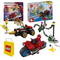 LEGO Marvel 76275 Pościg na motocyklu Spider-Man vs. Doc Ock + LEGO 10792