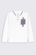 Chłopięcy T-Shirt Polo biały 164 Coccodrillo