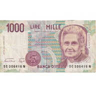 Banknot, Włochy, 1000 Lire, 1990-10-03, KM:114b, V