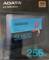 Dysk SSD Adata Ultimate SU800 256GB 2,5" jak Nowy.