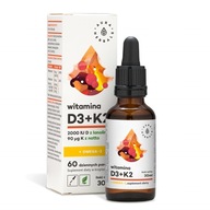 Vitamín D3 + K2 Omega-3 kvapky 30ml Aura Herbals