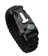 BRANSOLETKA SURVIVAL 5w1 PARACORD KRZESIWO KOMPAS