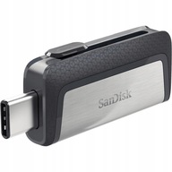 Pendrive SanDisk Ultra Dual Drive 128 GB , USB 3.1 typ C šedá