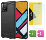 Etui CARBON Case OBUDOWA Plecki Pokrowiec + SZKŁO do Motorola Edge 40 Neo