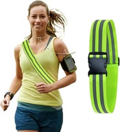 PASEK ODBLASKOWY REGULOWANY PAS SZARFA ODBLASKOWA DO BIEGANIA SPACEROWANIA