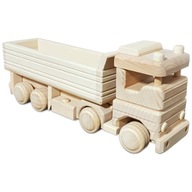 Drewniana CIĘŻARÓWKA TIR Zabawka Dla Dzieci DUŻA