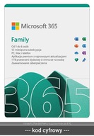 Microsoft Office 365 Family 6 użytkowników po 5 PC