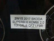 dials clock dials display SKODA SUPERB III 2.0 TDI CRL 3V0920941A