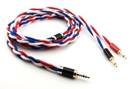 Ručne vyrobený kábel pre slúchadlá FOCAL ELEGIA varianty, konektor 3,5mm