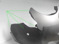 BENTLEY CONTINENTAL GT GTC COUPE 3W8 03-08 bumper front ( 6xPDC washers )