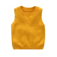 Detský sveter v krku pevná vesta 4Z4
