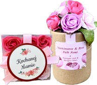 Prezent dla Mamy na Dzień Matki WYJĄTKOWE naturalne KOSMETYKI róże mydlane