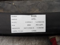 Opel Corsa C licht hinten links HB