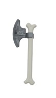 LEGO CSONT FEJSZE FEGYVER EZÜST CSONT HOSSZÚ FEHÉR 92691 53454 Bone NINJAGO