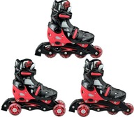 Rolko-Wrotki 3w1 RAVEN Singer Black/Red 37-40