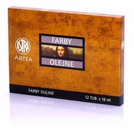 FARBY OLEJNE ASTRA ARTEA 12KOLORÓW X 18 ML