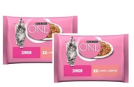 Purina One Junior łosoś kurczak saszetki 8x85 g