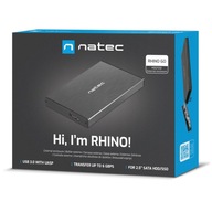 OBUDOWA NA DYSK HDD/SSD ZEWNĘTRZNA NATEC RHINO GO SATA3 2.5 USB3.0 UASP LED