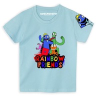 Detské tričko T-Shirt s krátkym rukávom Rainbow Friends Logo modrá