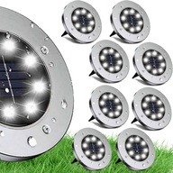 8 x Lampa SOLARNA ogrodowa LED najazdowa gruntowa