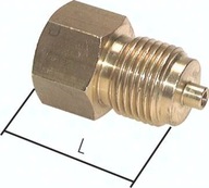 Redukcia na manometer G1/4(GZ)-G1/8(GW) mosadz,