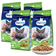 SZÁRAZ MACSKAELEDEL IVARTALANÍTÁS NÉLKÜL 1,4KG X 4 PREVITAL