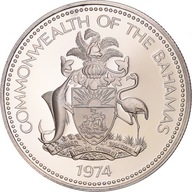 Moneta, Bahamy, Elizabeth II, Dollar, 1974, Frankl