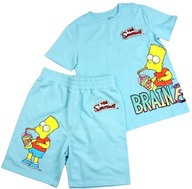 Zestaw dziecięcy Koszulka Spodenki dresowe The Simpsons BART 8 lat Haft