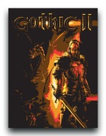 Gothic 2 - OBRAZ 80x60 plakat gra amiga canvas II