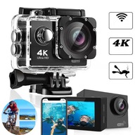 WODOODPORNA KAMERA SPORTOWA GO PRO FULL HD 4K 20MP Z WIFI+17 AKCESORIÓW