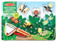 Układanka magnetyczna Łapanie owadów 10el. Drewniana łąka Melissa and Doug